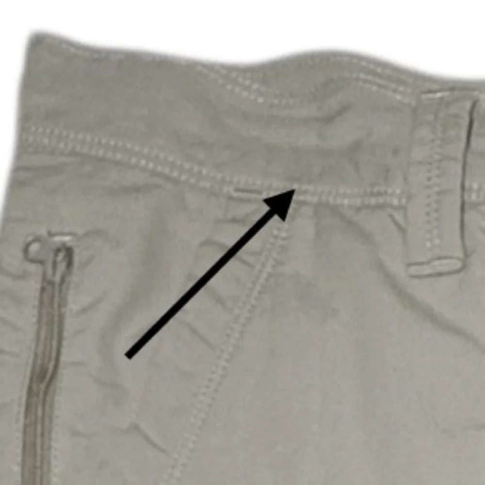 The North Face Men’s Olive Nylon Hiking Khaki Shorts Size 32